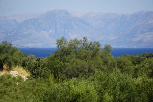 Blick übers Meer bis Albanien